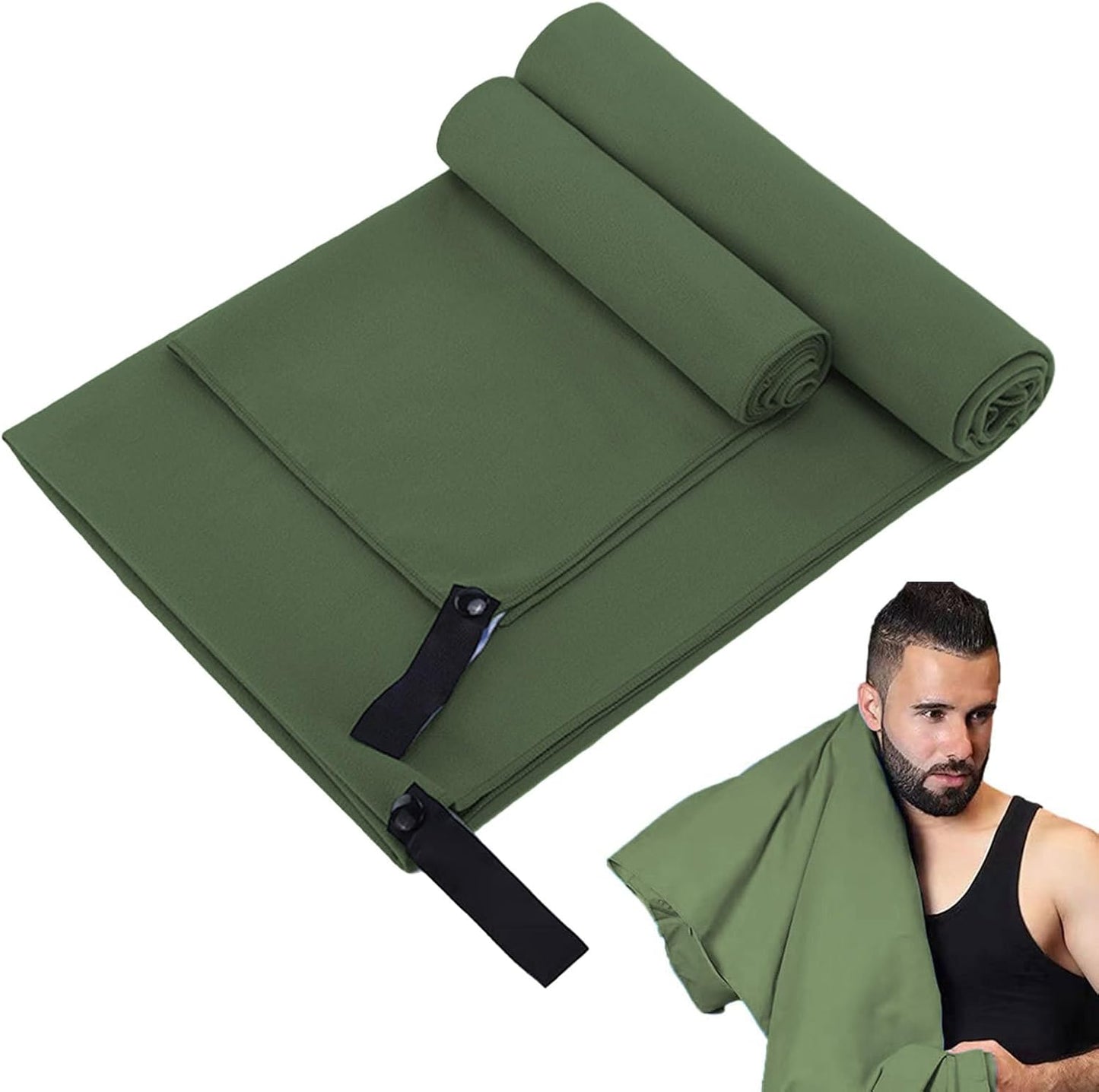 Camping Towel, Quick-Drying Travel Cloth, Soft Absorbent Washcloth, Lightweight Sports Wipe, Essential Outdoor Gear for Swimming, Yoga, Running, Climbing, and Active Adventures