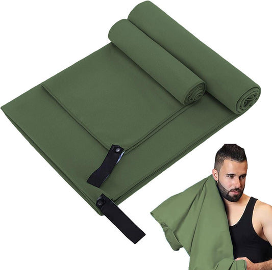 Camping Towel, Quick-Drying Travel Cloth, Soft Absorbent Washcloth, Lightweight Sports Wipe, Essential Outdoor Gear for Swimming, Yoga, Running, Climbing, and Active Adventures