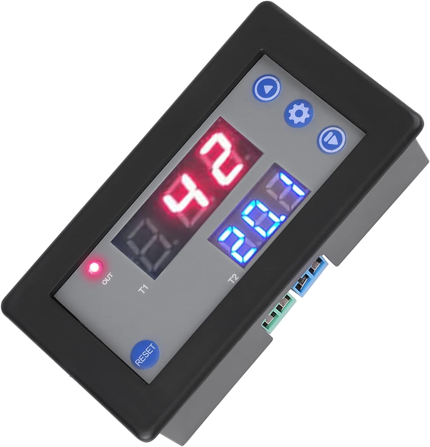 12V Dual Display Timing Delay Relay Module for Home Automation System