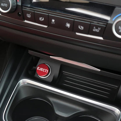 Osilly Dustproof Plug for Car Cigarette Lighter, Aluminum Button Decorations Plug Cover, Car Interior Accessories Fit Most Automotive Vehicles Boats with Standard 12 Volt Power Source (Red/Fire)