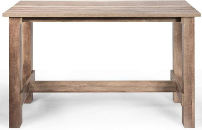 Giantex Counter Height Dining Table, 55”L x25.5”W x35.5”H Rectangular Counter Table, Multifunctional Table for Dining Room, Kitchen, Bar, Pub, Bistro