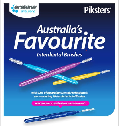 Piksters Pennelli interdentale per gatti - per lavarsi i denti (40 Pack, Size 5 (Blue))