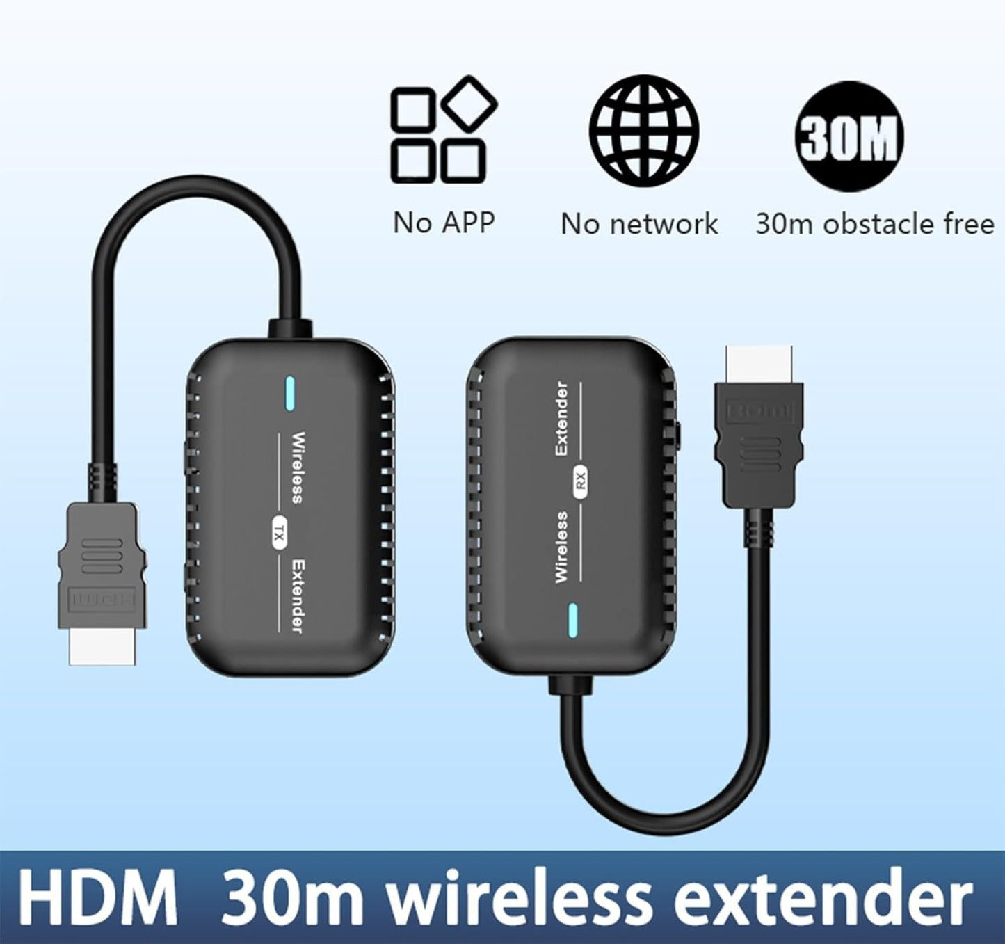 100ft Transmitters Receiver 4K Easy for Home Office Entertainment