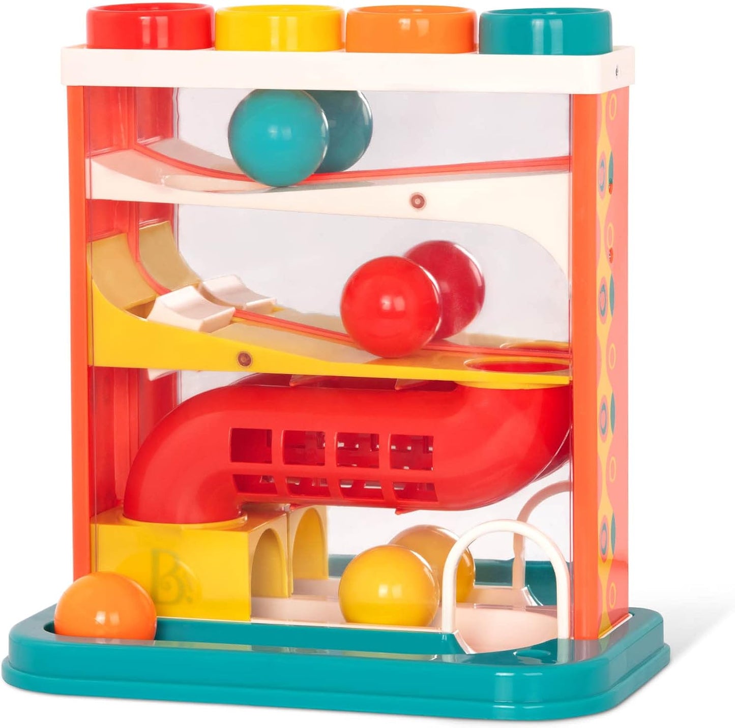 B. toys - Whacky Ball - Pounding Toy - 4 Colorful Balls and Hammer - Pound & Play - Educational and Educational Toy for Kids - 12 Months +