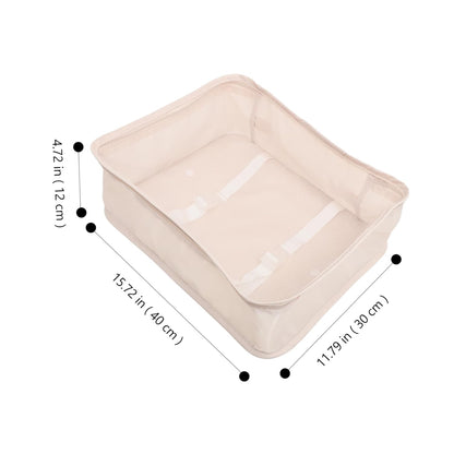 7 Pieces Travel Bag Packing Cubes for Makeup Various Sizes Travel Organizer Case for Travel Essentials Packing Cubes for Travel Bag with Window Fabric