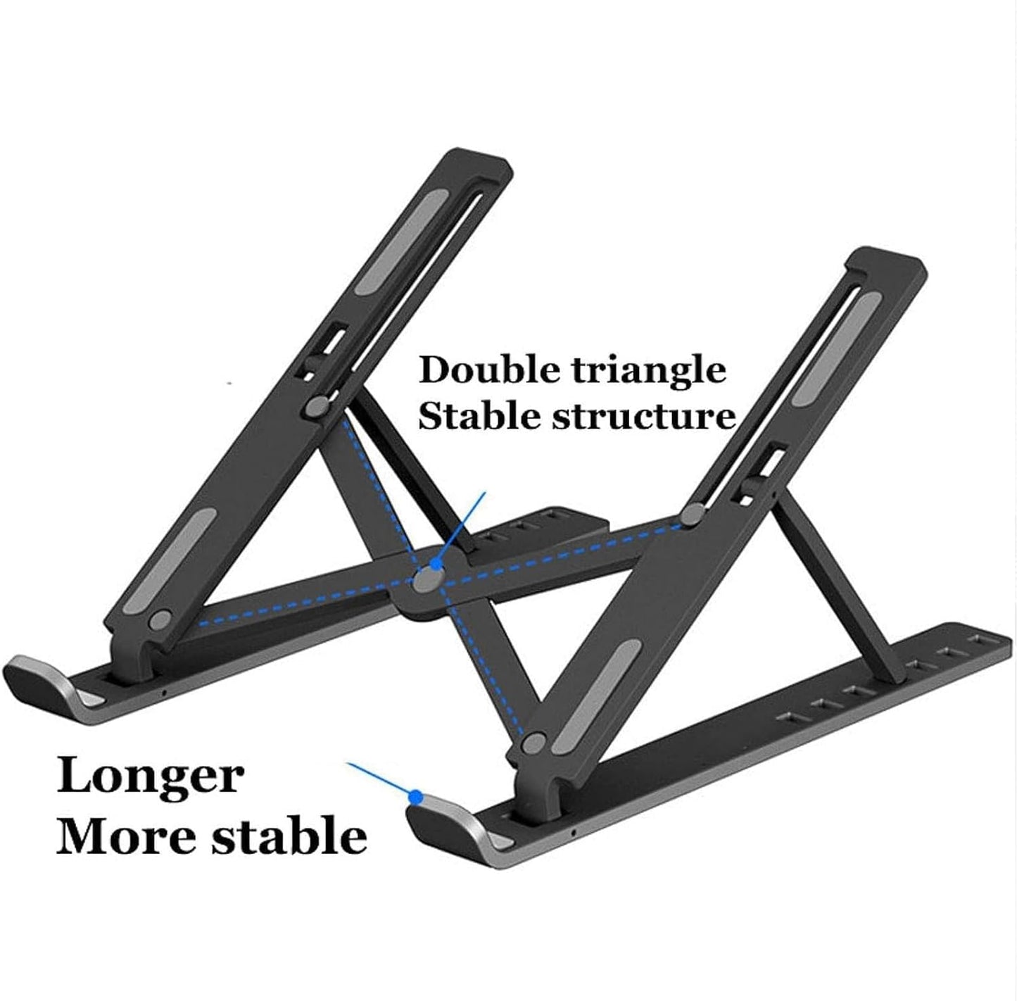 Laptop Liftable Desktop Mount - Cooling Laptop Bracket,Silicone Non-Slip Notebook Riser Mount for Notebook, Laptop, Computer, Tablet, PC