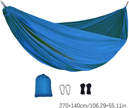 Hammock for Camping,Folding Travel Hammock Camping Supplies | Portable Outdoor Gear with 2 Tree Straps & Bag, Travel Accessories Survival Gear for Hiking