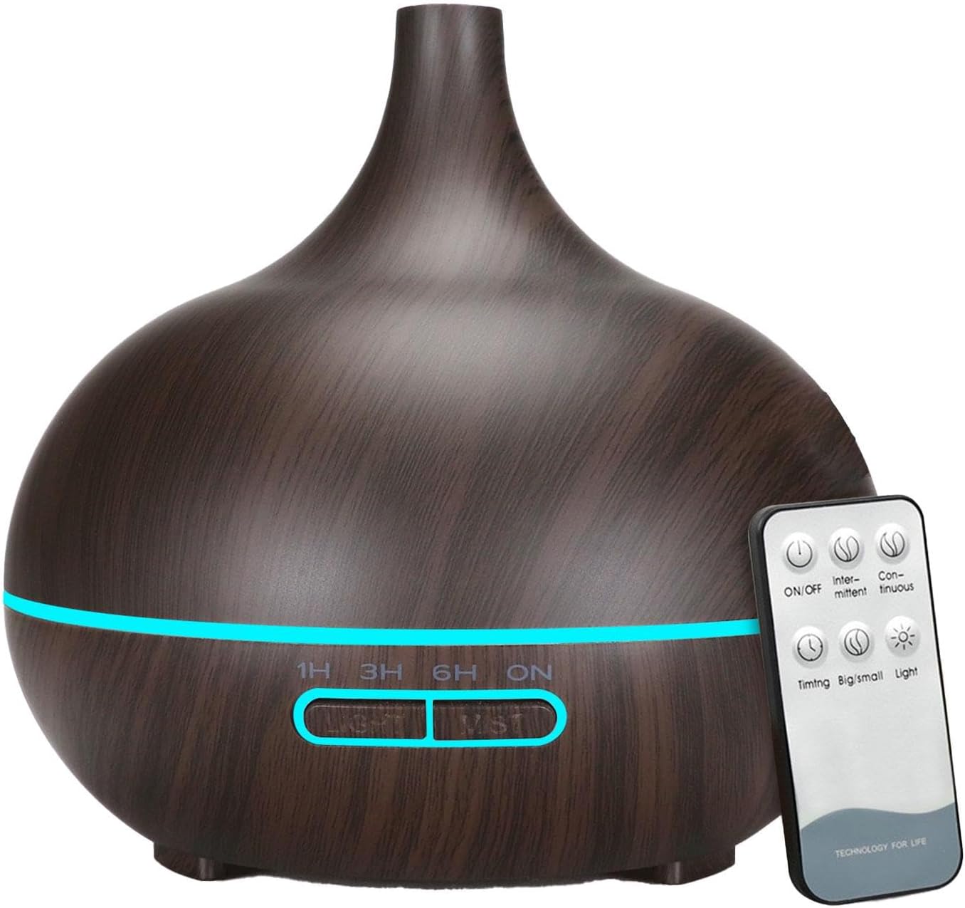 Diffusers 550ML, essentiall Oil Diffuser, Aromatherapy Diffusers Air Freshener, essentiall Oil Diffuser with Remote Control, USB Charging Home Yoga Scent Diffuser with Timer for Study Room, Apartment