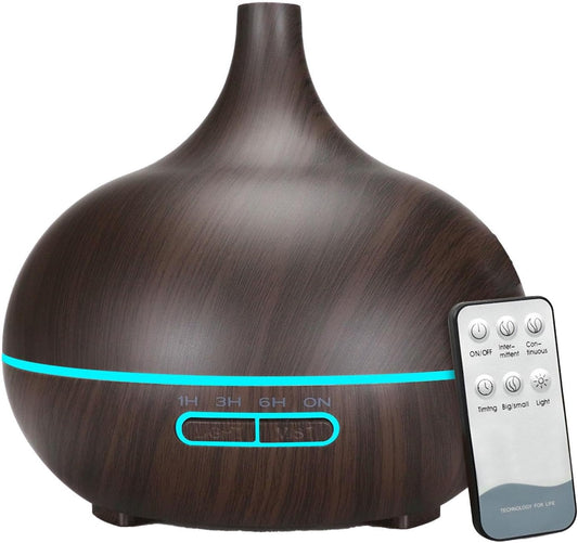 Diffusers 550ML, essentiall Oil Diffuser, Aromatherapy Diffusers Air Freshener, essentiall Oil Diffuser with Remote Control, USB Charging Home Yoga Scent Diffuser with Timer for Study Room, Apartment