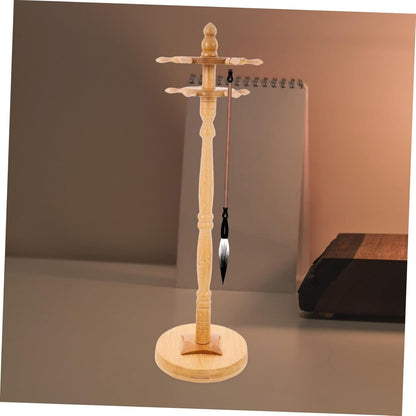 Angoily Elegant Brush Rack Wooden Pen Stand and Paint Brush Holder for Calligraphy Art Ample Storage Minimalist Design for Workspace Organization