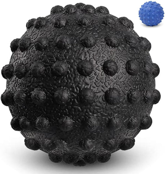 Vivva Massage Ball - Trigger Deep Tissue Back Massage, Foot Massager, Plantar Fasciitis & All Over Body Deep Tissue Muscle Therapy (Black)
