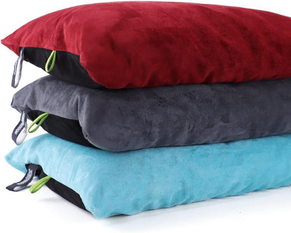 ZOOOBELIVES Down Filled Camping Pillow with Washable Cover, Lightweight Travel Pillow for Neck and Lumbar Support, Compact for Hiking, Backpacking, Camping, and Outdoor Adventures - Alplive S2046
