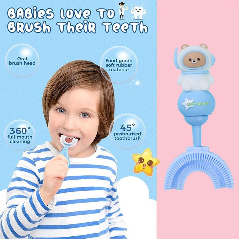 Baby Bucket U-shaped Toothbrush for Children- 2 To 7 Years