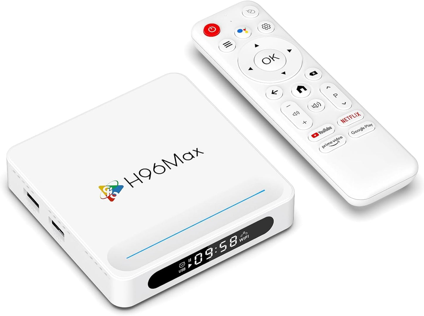 Android 14.0 TV Box 2025, LEFFOT H618 Plus 4K Ultra HD Set-top Box, Smart TV Box with 4GB RAM/32GB ROM, HDR10+, 2.4G & 5G Dual-Band WiFi 6, BT 5.0, Voice Control, Allwinner H618 Quad core 64 Bit A53