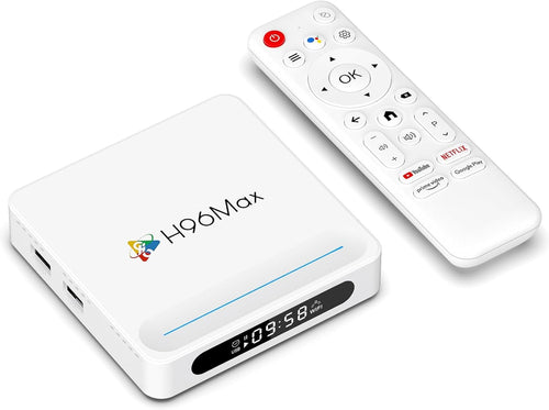 Android 14.0 TV Box 2025, LEFFOT H618 Plus 4K Ultra HD Set-top Box, Smart TV Box with 4GB RAM/32GB ROM, HDR10+, 2.4G & 5G Dual-Band WiFi 6, BT 5.0, Voice Control, Allwinner H618 Quad core 64 Bit A53