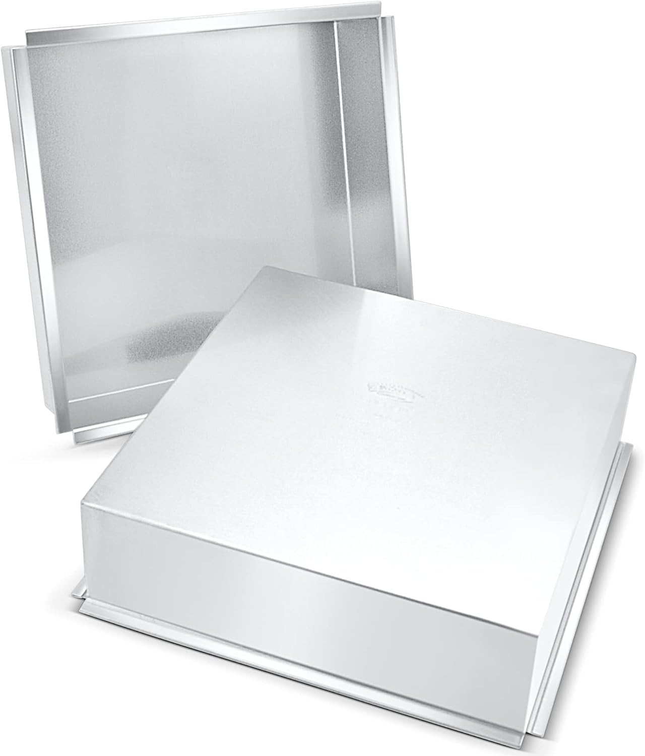 Crown 6 inch Square Cake Pan, 3" Deep, Heavy Duty, Straight Edges, Pure Aluminum, Made in Canada