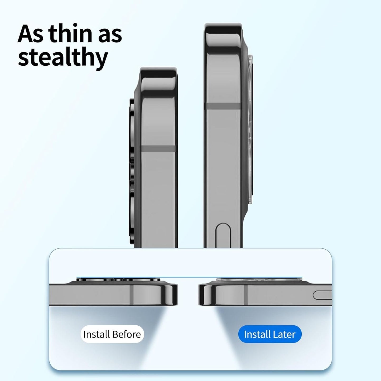 NEW'C 4 Pack, 2 x Glass Screen Protector for iPhone 14 (6.1") and 2 x Camera Lens Protector, Scratch-Resistant, No Air Bubbles, Extremely Durable, 9H Hardness Tempered Glass