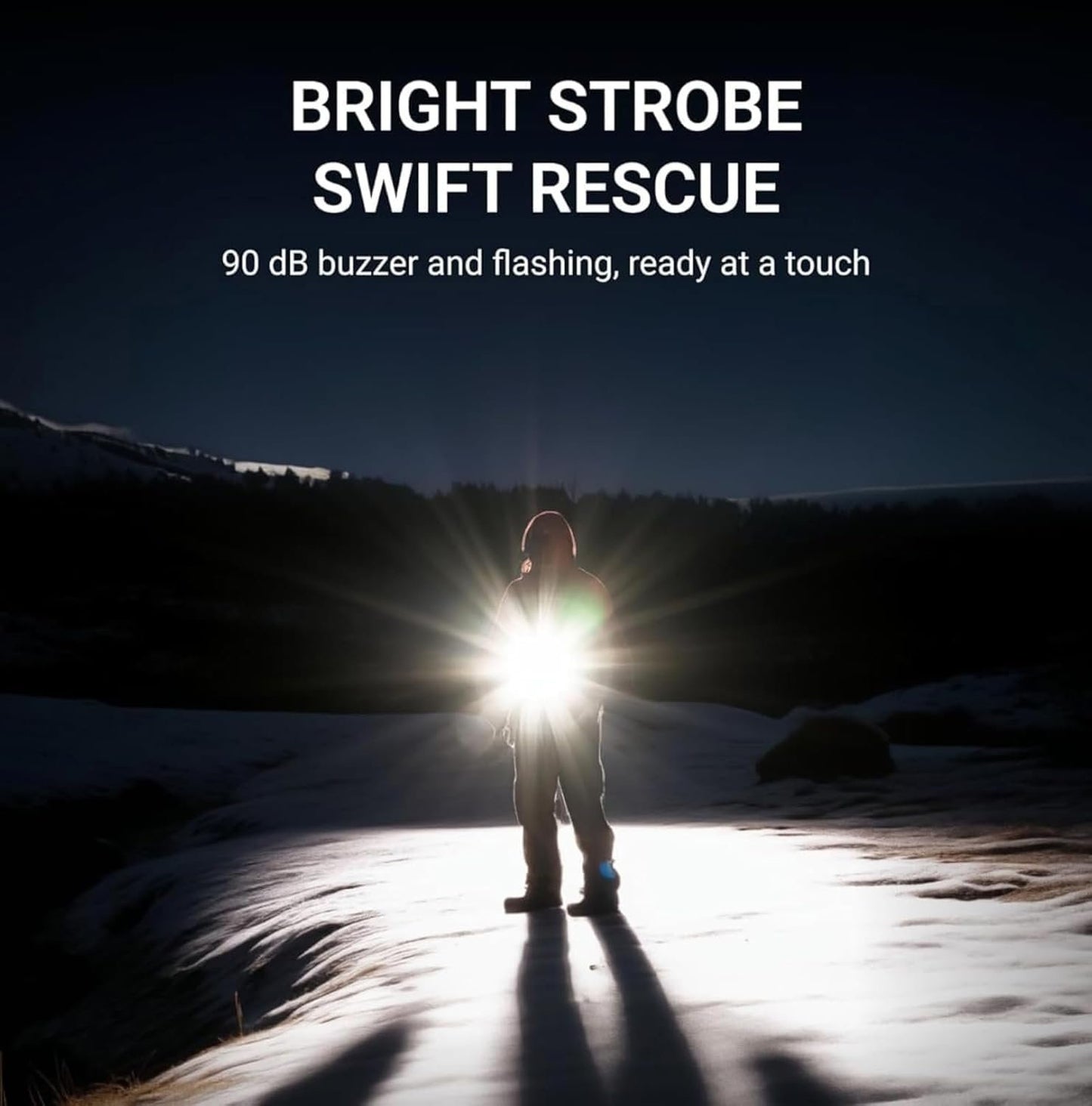 3-in-1 Rechargeable Flashlight with Arc Lighter and Alarm,Multifunctional Rechargeable Flashlight High Lumens,3 in 1 Powerful Tactical Flashlight for Camping (Red)