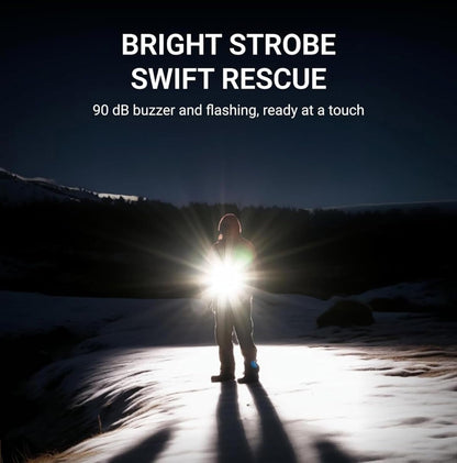 3-in-1 Rechargeable Flashlight with Arc Lighter and Alarm,Multifunctional Rechargeable Flashlight High Lumens,3 in 1 Powerful Tactical Flashlight for Camping (Red)