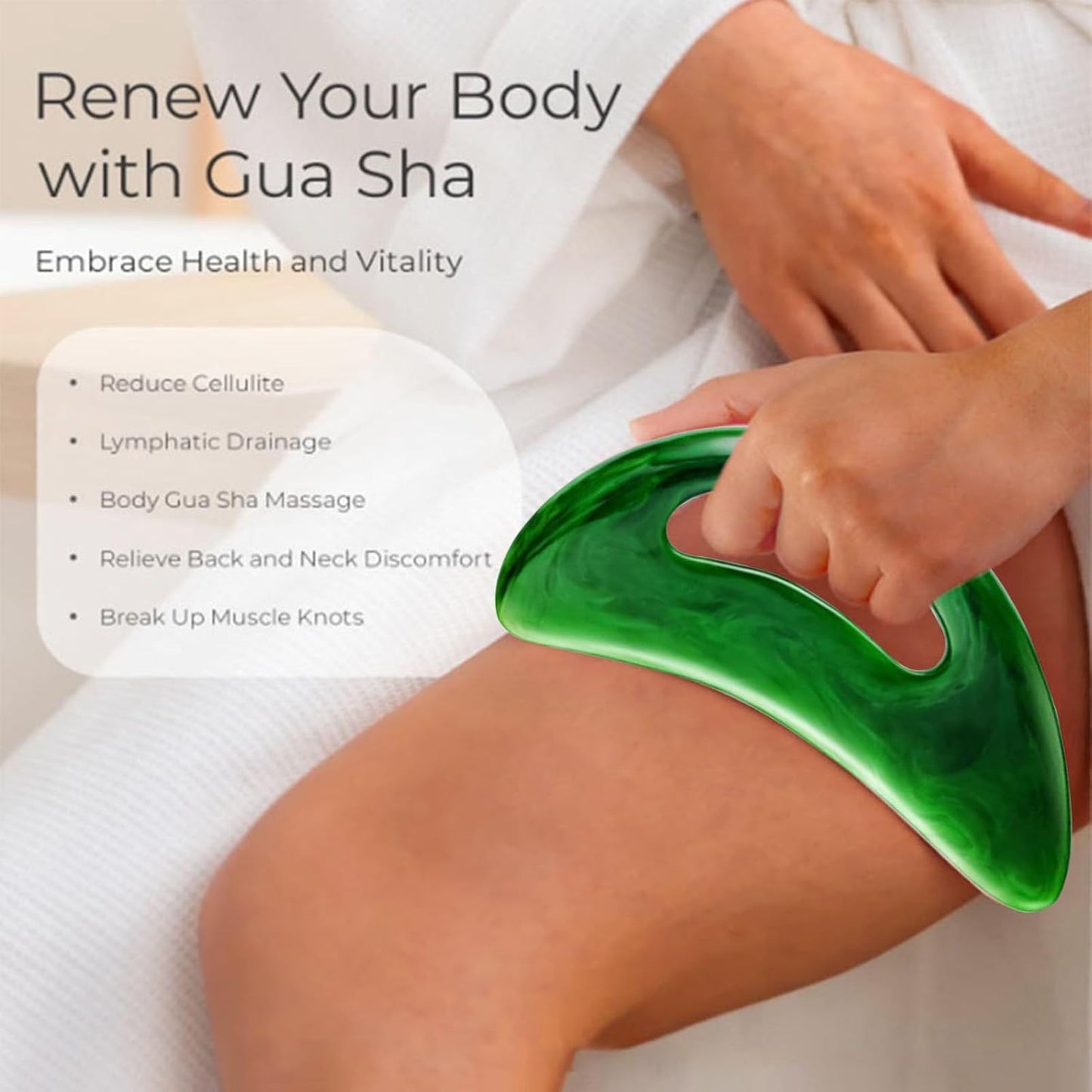 Body Massage Tool, Resin Handheld Muscle Scraper, Portable Physical Massage Tools for Body Enhanced Recovery Discomfort Relief