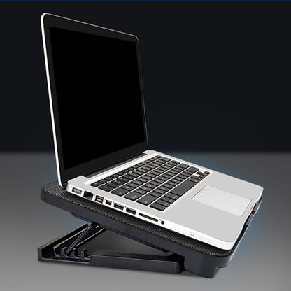 Laptop Stand with Fan, Notebook Cooler Pad, Laptop Cooling Pad, Computer Cooler Stand, 15.6 Inch Laptop Stand, Silent Cooling Pad, Stable Laptop Cooling Holder, Cooling Pad for Overheating