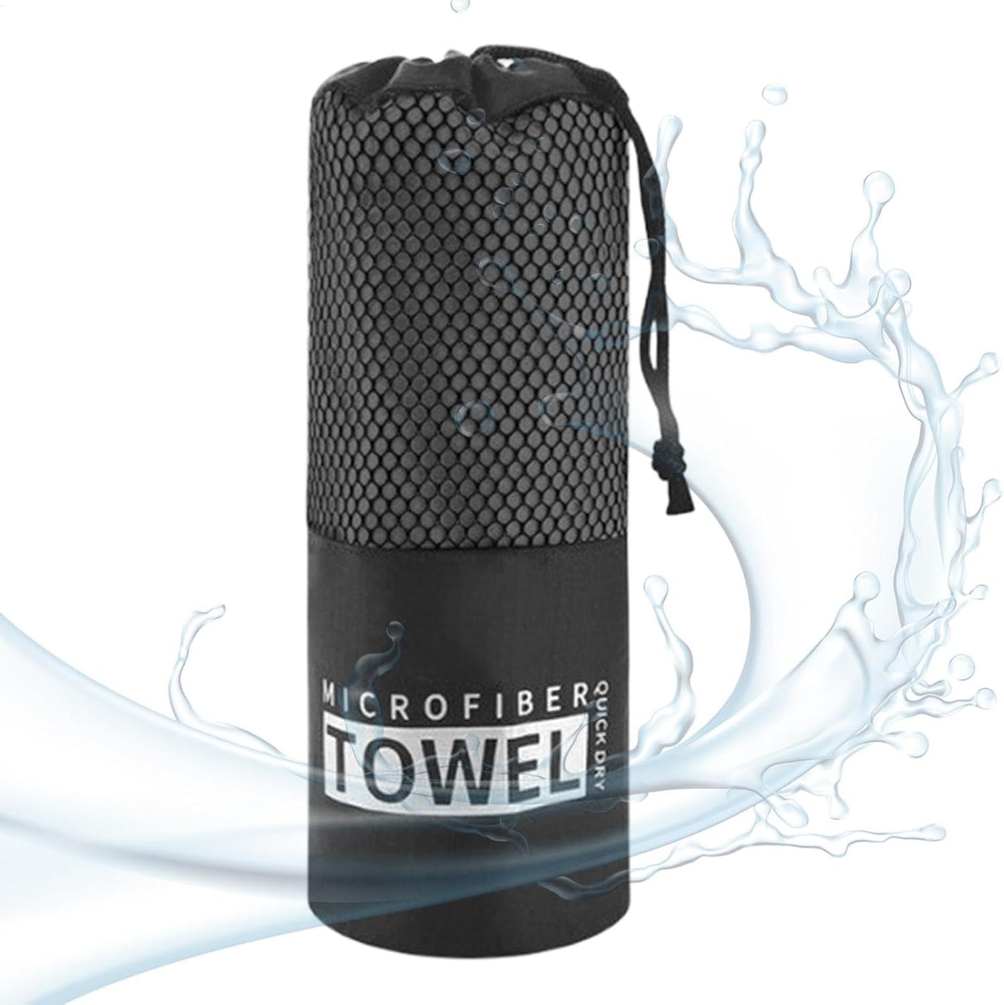 Quick Drying Beach Towel, Quick Dry Microfiber Bath Towel Workout Gear, Portable Washing Cloth, Camping Accessories, Sandproof for Exercise, Fitness, Travel
