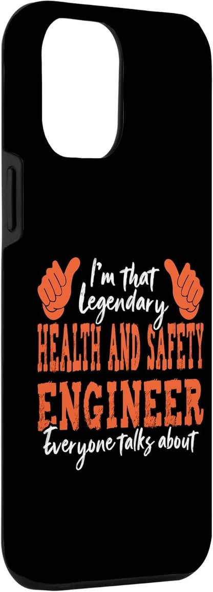 Custodia per iPhone 14 Pro Max Funny Profession Quote Legendary Health And Safety Engineer
