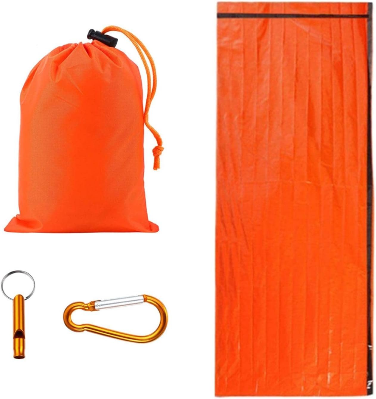 Emergency Survival Shelter Kit,Thermal Blanket Sleeping Bag | Portable Life Tent Outdoor Survival Tools, Camping Essentials Kuitgh