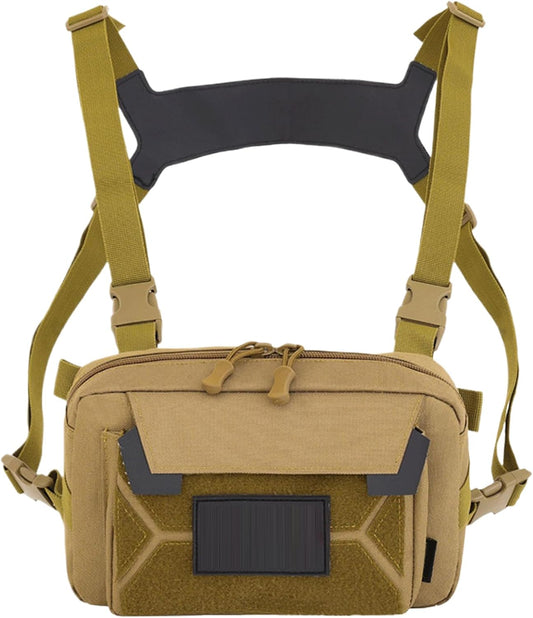 Gitekain Chest Bag, Waistcoat Backpack, Portable Waterproof Design, Shockproof Outdoor Gear, Ideal for Travel, Sports, Camping, Hiking, and Daily Adventure, 5.7x9.8 inches