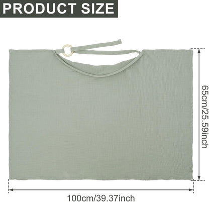 Nursing Cover for Baby Breastfeeding, Breathable Cotton Breastfeeding Cover, Soft Comfortable Privacy Nursing Covers, Lightweight Breast Feeding Cover, Multipurpose Nursing Apron for Mom