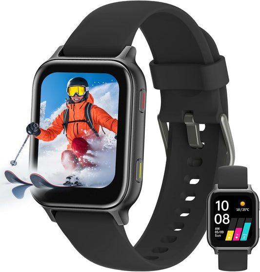 UMIDIGI Smart Watch Uwatch 5S for Men Women, Health and Fitness Tracker, 1.7" Touch Screen, 5ATM Water Resistant, Heart Rate Monitor, Sleeping Tracking for Android iOS