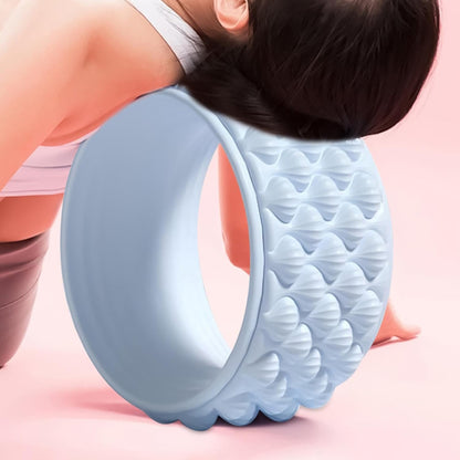 Vgvgaj Back Muscle Roller - Muscle Recovery Yoga Wheel Trigger Point Relief,Fitness Accessories, Multifunctional Non-Slip Core Exercise Tool for Friends, Lovers