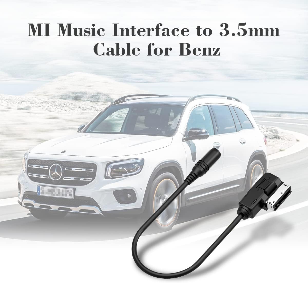 Chelink, MI to 3.5mm Female Adapter Cable Connect Your Mercedes Benz Radio Interface to Smartphones, Headphones, Speakers and Similar