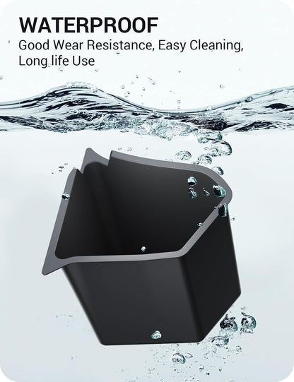 BASENOR 2022-2025 Tesla Model Y Trunk Organizer Waterproof Rear Trunk Storage Bins Side Box with Carpeted Lip Interior Accessories Set of 2 for Model Y 5-Seater