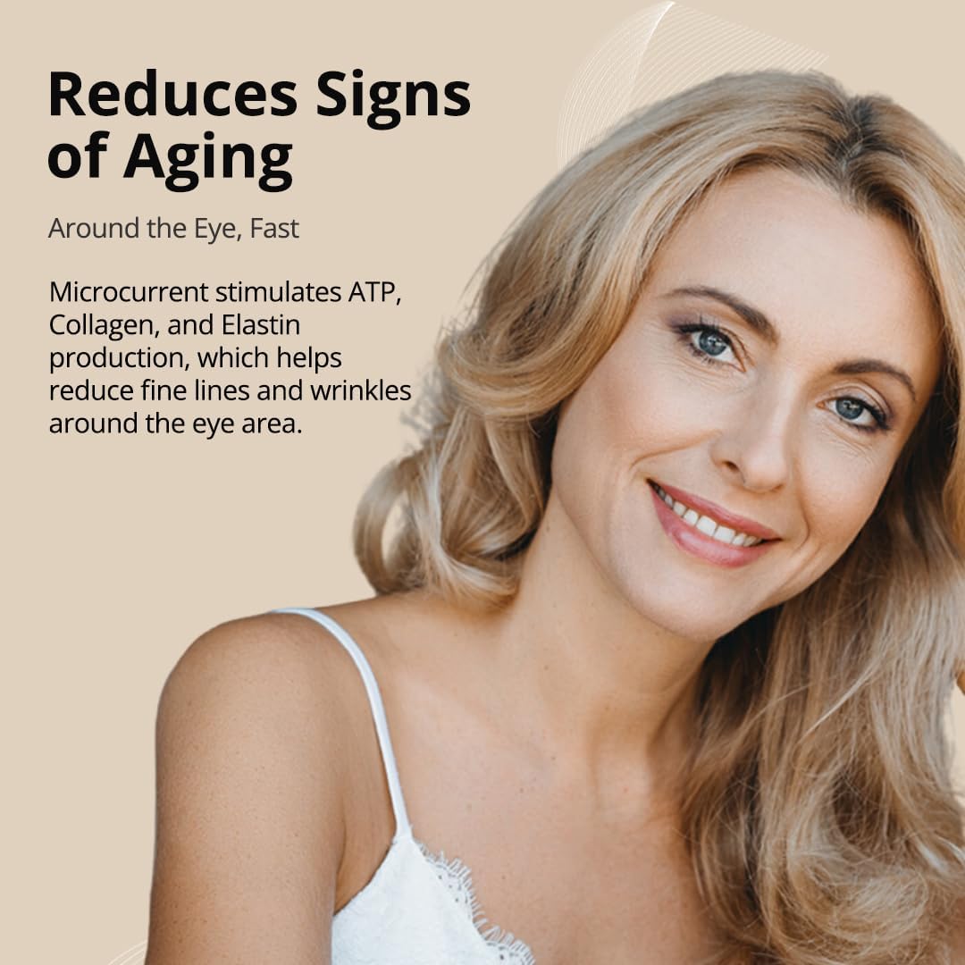 myolift 7E Wellness Conductive Eye Facial Mask Microcurrent Machine - Skin Care Tools for Microcurrent Facial Device - Instant Face Lift, Anti Aging, and Skin Tightening - Up to 10-12 Uses