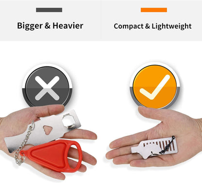 Portable Door Lock, Child Safety Device, Adjustable Security Lock, Heavy-Duty Stainless Steel, No Tool Quick Install, Compact Travel-Friendly Design, For Home Or Apartment Use, 3.15in