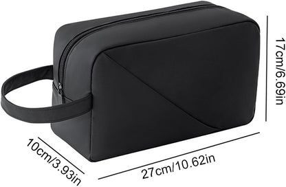 Travel Hygiene Kit, Toiletry Storage Bag, Multifunctional Makeup Pouch, Portable Toiletry Organizer, Compact Travel Bag, Makeup and Toiletries Bag for Daily Use and Travel 27 x 10 x 17 cm, Black,