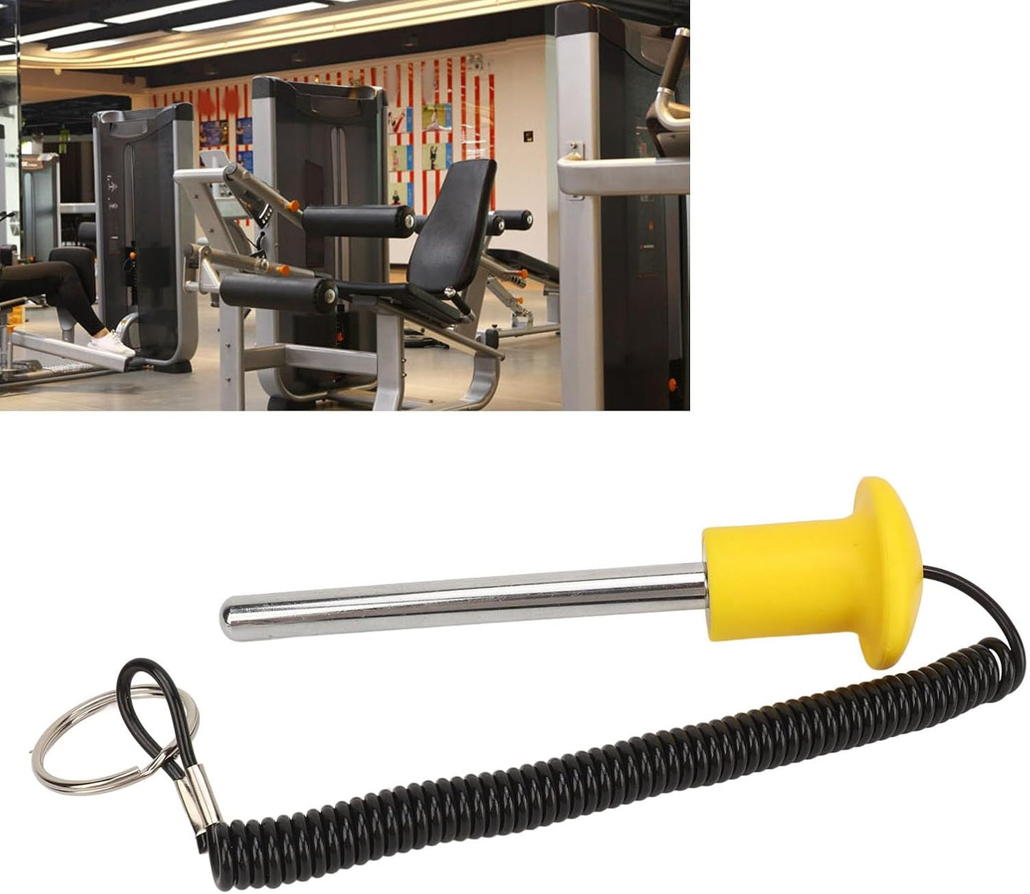 JHS-TECH Stack Pin Weights, Universal Magnetic Pins for Gym Set with Iron Lanyard, Heavy Duty Gym Accessories for Strength Training, Home Fitness