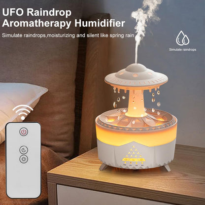 Essential Oil Diffuser, 350ML Rain Cloud Humidifier, 7 Colors Night Rain Diffuser with Remote Control Timing, Air Humidifiers and Aromatherapy Diffuser,3 Timer,Waterless Auto Off