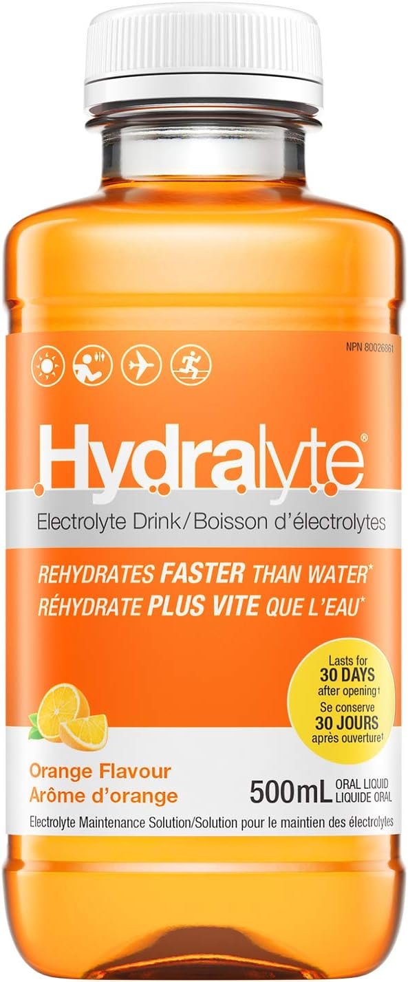 Hydralyte Electrolyte Solution, Orange, 500mL
