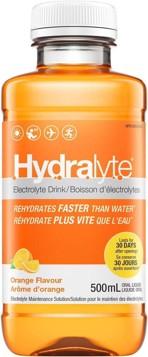 Hydralyte Electrolyte Solution, Orange, 500mL
