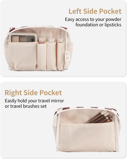 Narwey Beauty Case Large Makeup Bag Toiletry Bag Makeup Bag Makeup Bag Travel Cosmetics Organizer Beauty Woman