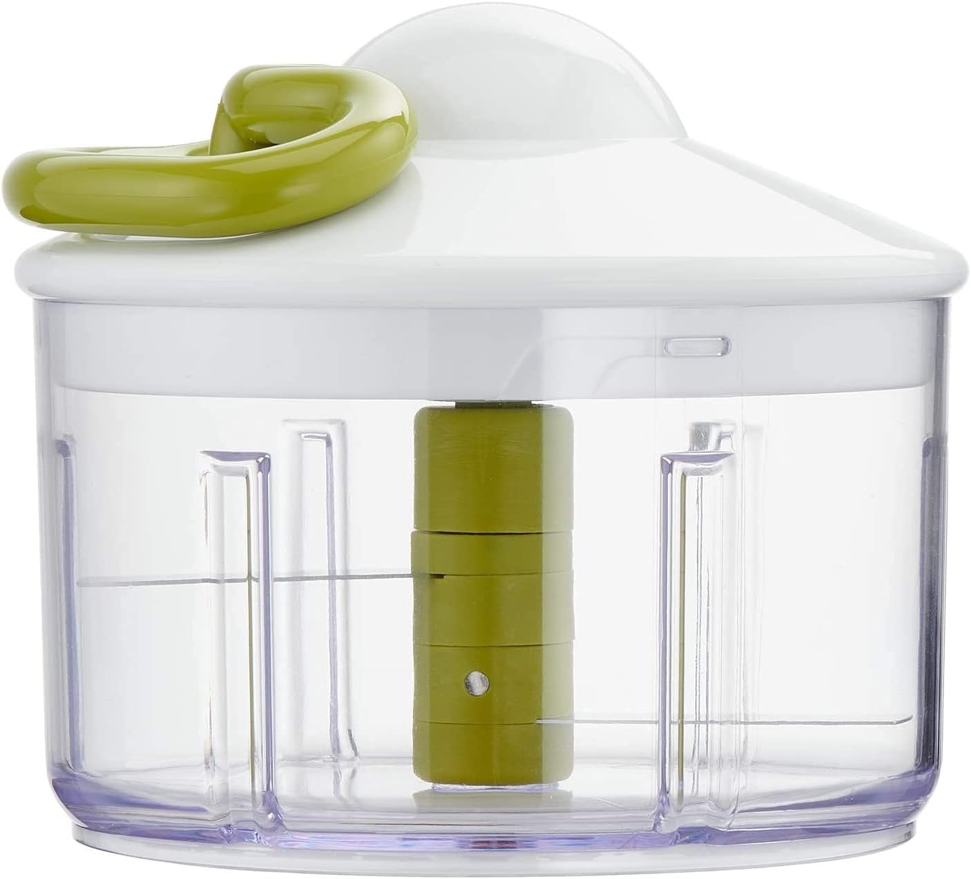 Tefal K1330404 Manual Food Chopper and Mixer with Stainless Steel Blades for Vegetables, Onions, Herbs and Nuts, 5 Second Chopper, 500 ml, Green - Dark Citronnelle