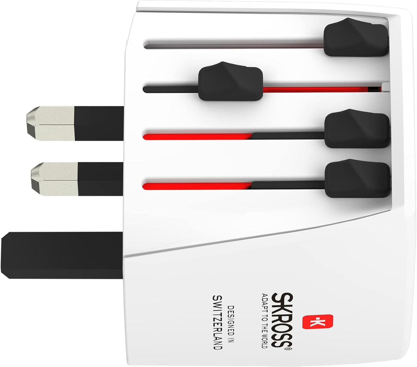 SKROSS | 1.102500 | Micro MUV | Universal Travel Adapter 2 Pole - Voltage and Power 100 V - 250 W / 250 V - 625 W - Shock Protection