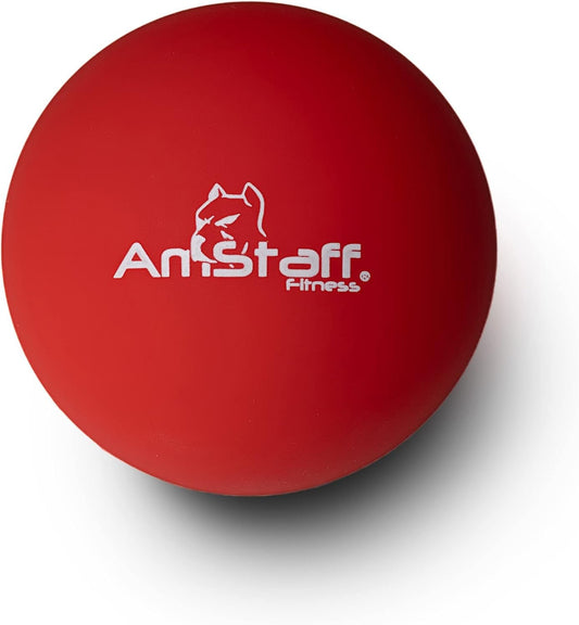 AmStaff Fitness Lacrosse Massage Ball – Deep Tissue Therapy Tool for Muscle Recovery, Trigger Point Relief, and Pain Management