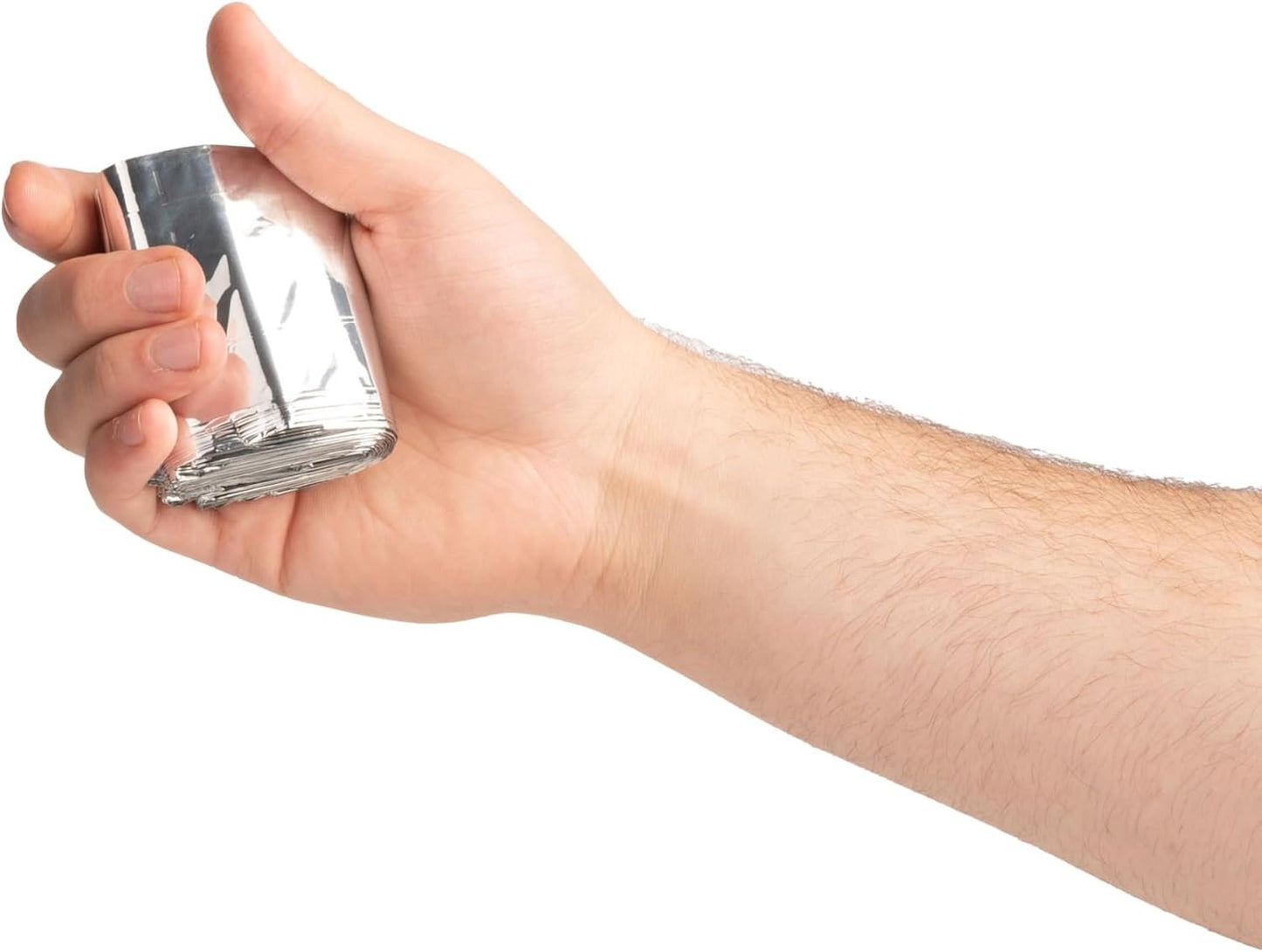 Medbec Emergency Foil Mylar Thermal Blanket, 52" Length x 84" Width, Silver (Pack of 12)