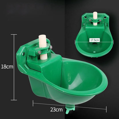 Qianly Automatic Sheep Feeding Water Bowl, Goat Waterer Watering System Auto Drinker Waterer Cup Water Trough for Farm Animals, Dog, Cow, Sheep