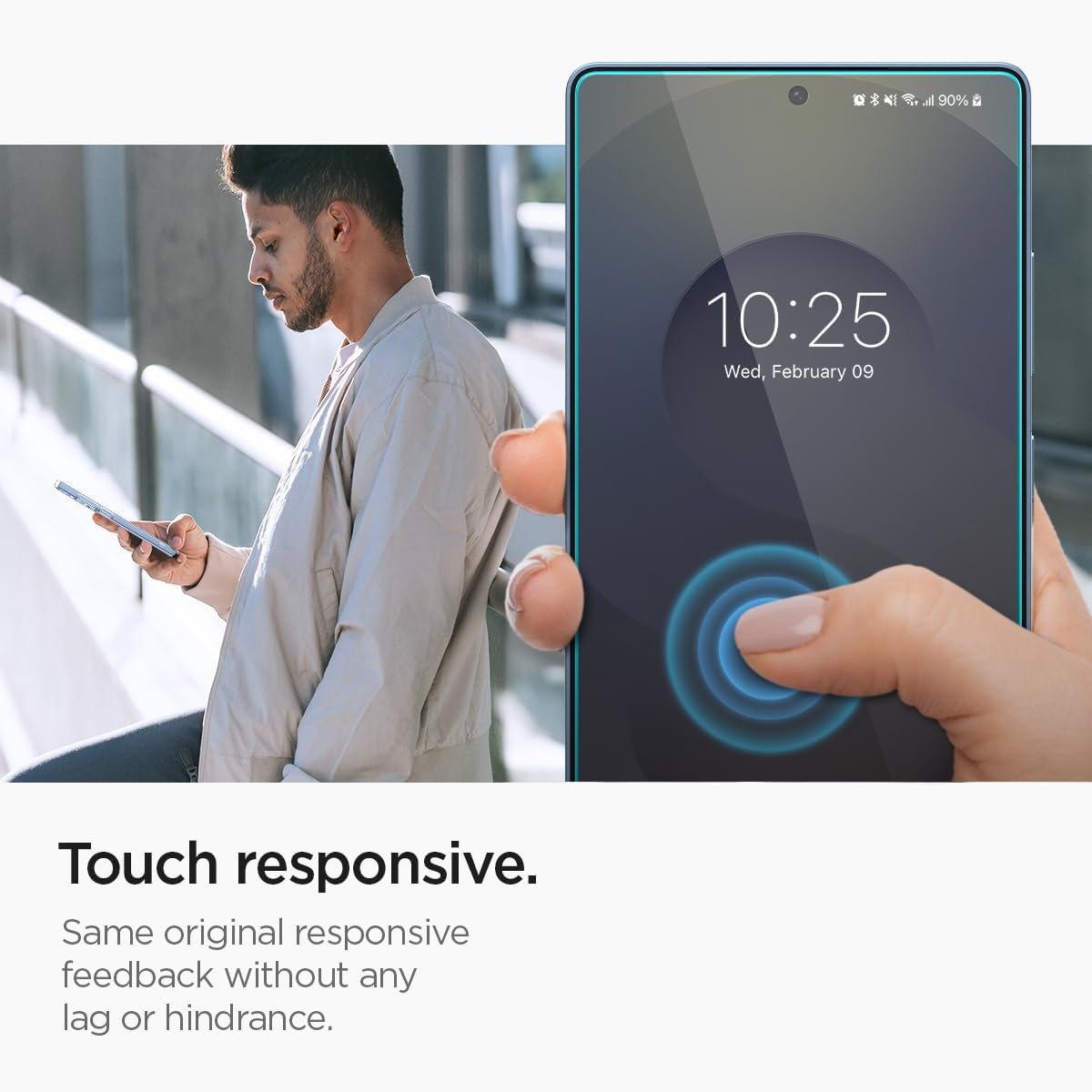 Spigen Tempered Glass Screen Protector [GlasTR EZ FIT] designed for Galaxy S25 Ultra [Case Friendly] - 2 Pack