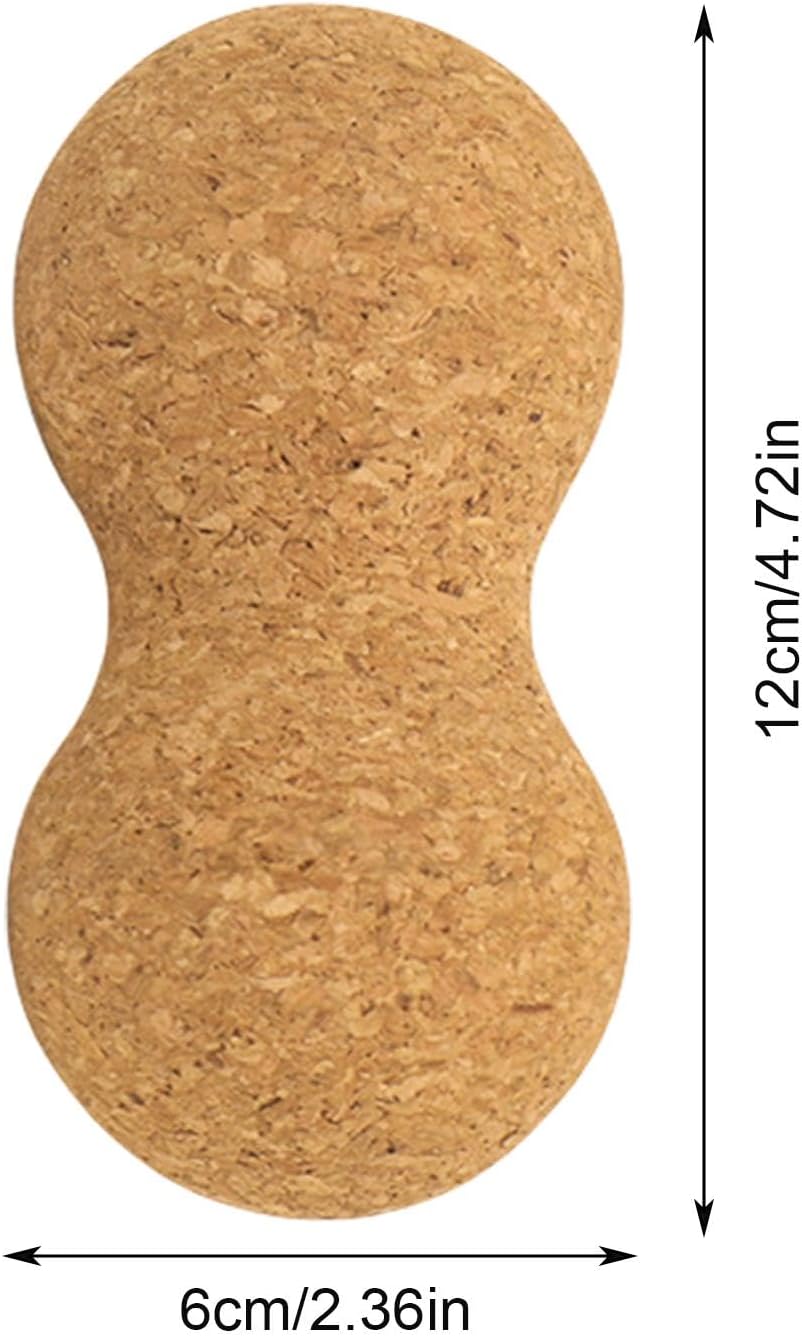 Massage Roller Ball - Cork Yoga Massage Roller for Legs,Muscle Recovery Massage Roller, Exercise Equipment for Back Leg Arm Indoor Sports Stretching