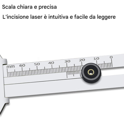 Tire Tread Depth Gauge, Heavy-Duty Motorcycle Tool, Stainless Steel Measuring Device, Precise Wear Monitoring, Compact Design, Ideal for Daily Maintenance, Vehicle Safety Checks